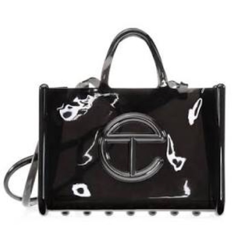 New NWT Telfar x Melissa black Large Jelly tote shoulder bag Holt Renfrew unisex